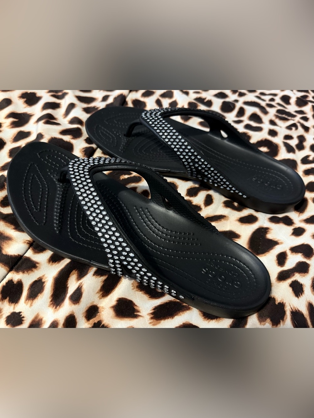 🖤CROCS Sequins FlipFlops🖤